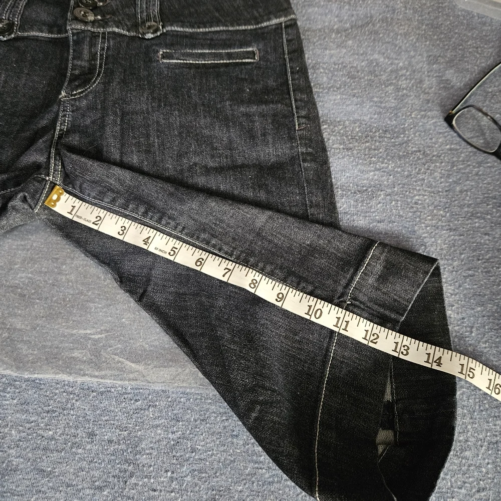 Kut From The Kloth Bermuda Blue Denim Shorts High-rise Size 12 - Picture 11 of 11